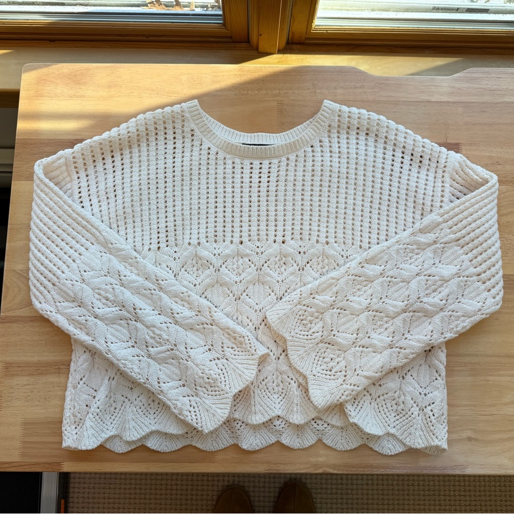 White Knit Sweater